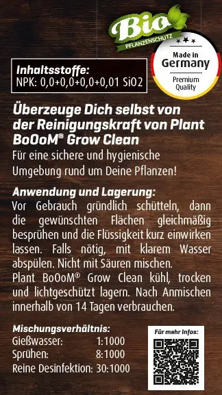 Plant BoOoM® Grow Clean